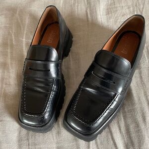 Labucq  Mika loafer black spazzolato leather
